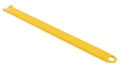 Vestil Fe-6-108-P-Each Steel Pin Style Single Fork Extension 6 In. X 108 In. 4,000 Lb. Capacity Yellow