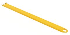 Vestil Fe-6-120-P-Each Steel Pin Style Single Fork Extension 6 In. X 120 In. 4,000 Lb. Capacity Yellow