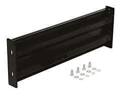Vestil Gr-F2R-Bo-3-Bk Steel 2 Ribbed Bolt On Style Guard Rail 30 In. Length Black