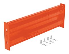 Vestil Gr-F2R-Bo-3-Or Steel 2 Ribbed Bolt On Style Guard Rail 30 In Length Orange