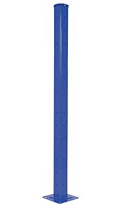 Vestil Gr-F2R-Bo-Tp72-Bu Steel Rigid Tube Post Bolt On Style 72 In. For 2 Ribbed Guard Rails Blue