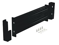 Vestil Gr-F2R-Di-3-Bk Steel 2 Ribbed Drop In Style Guard Rail 30 In Length Black