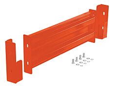 Vestil Gr-F2R-Di-3-Or Steel 2 Ribbed Drop In Style Guard Rail 30 In Length Orange