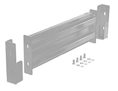 Vestil Gr-F2R-Di-3-Sl Steel 2 Ribbed Drop In Style Guard Rail 30 In Length Silver