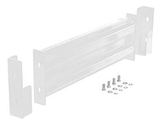 Vestil Gr-F2R-Di-3-Wt Steel 2 Ribbed Drop In Style Guard Rail 30 In Length White