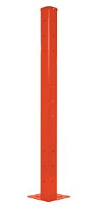 Vestil Gr-F2R-Di-Tp60-Or Steel Rigid Tube Post Drop In Style 60 In. For 2 Ribbed Drop In Style Guard Rails Orange