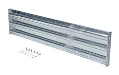Vestil Gr-F3R-Bo-6-Hdg Galvanized Steel 3 Ribbed Bolt On Style Guard Rail 65.875 In. Length Gray