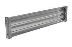 Vestil Gr-F3R-Di-6-Hdg Galvanized Steel 3 Ribbed Drop In Style Guard Rail 65.875 In. Length Gray