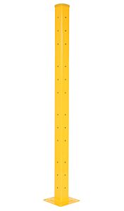 Vestil Gr-F3R-Di-Tp72-Yl Steel Rigid Tube Post Drop In 72 In. For 3 Ribbed Drop In Style Guard Rails Yellow