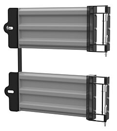 Vestil Gr-F3R-Gbd-3-Gysg Steel 3 Ribbed Guard Rail Spring Gate 29.875 In Length Gray Semi Gloss