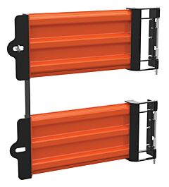 Vestil Gr-F3R-Gbd-3-Or Steel 3 Ribbed Guard Rail Spring Gate 29.875 In Length Orange