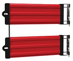 Vestil Gr-F3R-Gbd-4-Rd Steel 3 Ribbed Guard Rail Spring Gate 41.875 In. Length Red