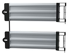Vestil Gr-F3R-Gbd-4-Sl Steel 3 Ribbed Guard Rail Spring Gate 41.875 In. Length Silver