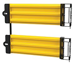 Vestil Gr-F3R-Gbd-4-Yl Steel 3 Ribbed Guard Rail Spring Gate 41.875 In. Length Yellow