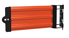 Vestil Gr-F3R-Gbs-3-Or Steel Hinged Guard Rail 29.875 In Length 3 Ribbed Gate Orange