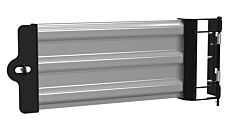 Vestil Gr-F3R-Gbs-3-Sl Steel Hinged Guard Rail 29.875 In Length 3 Ribbed Gate Silver