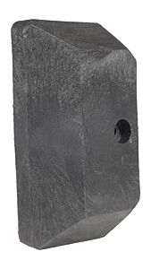Vestil Gr-H2R-Cap-Bk Plastic End Cap For Guard Rail System Black