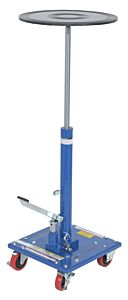 Vestil Ht-02-18R Steel 18" Round Top Hydraulic Post Table 200 Lb. Capacity Blue