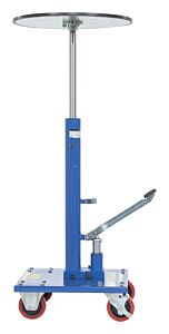 Vestil Ht-03-18R Steel 18" Round Top Hydraulic Post Table 300 Lb. Capacity Blue