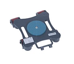 Vestil Mdskt-2-Nhdl Steel Multi Direction Machinery Skate Without Handle 12 In. Length X 12 In. Width X 3-1/2 In. Height 2,200 Lb. Capacity Blue And Gray