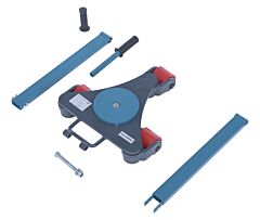 Vestil Mdskt-4 Steel Multi Direction Machinery Skate 15 In. Length X 13 In. Width X 4-7/16 In. Height 4,400 Lb. Capacity Blue And Gray