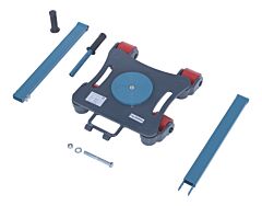 Vestil Mdskt-6 Steel Multi Direction Machinery Skate 12 In. Length X 12 In. Width X 4-7/16 In. Height 6,600 Lb. Capacity Blue And Gray