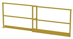 Vestil Mezz-Sg-54 Steel Mezzanine Sliding Gate 54" Opening Width Yellow