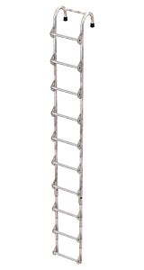 Vestil Ntal-10-Hdg Galvanized Tank Access Ladder 10 Ft. 300 Lb. Capacity Silver