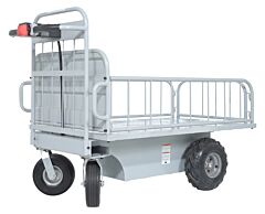 Vestil Oroad-1000 Steel Off-Road Traction Drive Cart 500 Lb. Rough Terrain Capacity Gray