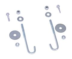 Vestil P-Caddy-Hdw Chrome Plated Steel Crown Pallet Truck Caddy Hardware Kit Silver