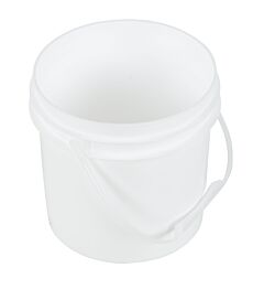 Vestil Pail-1-Pwp-6Pk High Density Polyethylene Open Head Pail With Plastic Handle 6 Pack 7-1/2 In. X 7-1/2 In. X 7-1/2 In. 1 Gallon White