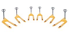 Vestil Pm4-2748-E-6Pkg Steel (Quantity 6) Economy Pallet Truck Hand And Foot Release 62 In. X 29 In. X 48 In. 4,400 Lb. Capacity Yellow