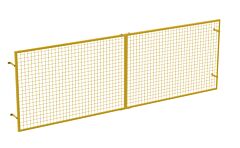 Vestil Prsn-144-4 Steel Pallet Rack Back Guard 8-1/16 In. X 147-7/32 In. X 49-7/16 In. Yellow
