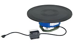 Vestil Pt-250-Ccw Factory Installed Steel Counter Clockwise Powered Turntable 250 Lb. Capacity Blue