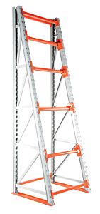 Vestil Rerc-3410 Steel Reel Rack Starter Kit 36 In. X 39 In. X 120 In. 6000 Lb. Capacity White/Orange