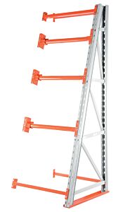 Vestil Rerc-A-348 Steel Reel Rack Add-On Kit 36 In. X 36 In. X 96 In. 6000 Lb. Capacity White/Orange