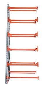 Vestil Rerc-A-4410 Steel Reel Rack Add-On Kit 36 In. X 48 In. X 120 In. 6000 Lb. Capacity White/Orange