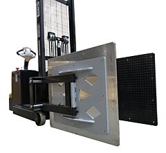 Vestil S-Cb-2341-Bcf Counter Balanced Powered 23 In. - 41 In. Bale Clamp Lifter 800 Lb. Capacity Black/Yellow