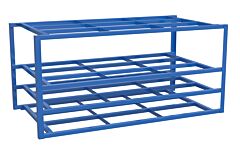 Vestil Sheet-R-57-Hb-2 Steel Sheet Rack 1 Large Top Shelf 102-3/4 In. X 54-1/2 In. X 48 In. 2,000 Lb. Capacity Per Shelf Blue