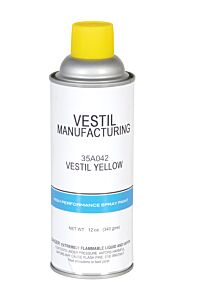 Vestil Spo-Tupc-12-Yl Solvent Based Touch Up Paint Aerosol Spray 12 Ounces Yellow