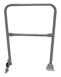 Vestil Ssg-3-Gysg Steel Dock Safety Swing Gate 3 Ft. Length Gray Semi Gloss
