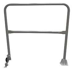 Vestil Ssg-4-Gysg Steel Dock Safety Swing Gate 4 Ft. Length Gray Semi Gloss