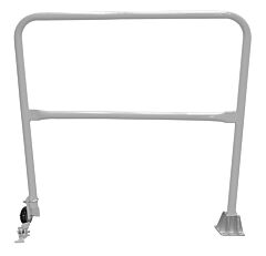 Vestil Ssg-4-Sl Steel Dock Safety Swing Gate 4 Ft. Length Silver