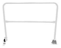 Vestil Ssg-5-Wt Steel Dock Safety Swing Gate 5 Ft. Length White