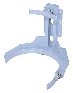 Vestil Sta-Att-Hdgr Steel Counter Balanced Power Lift Hydraulic Drum Gripper Attachment 600 Lb. Capacity Gray