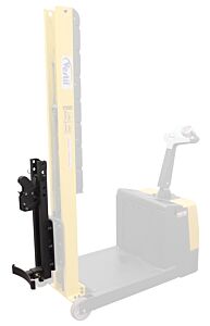 Vestil Sta-Att-Sdg Steel Counter Balanced Power Lift Single Drum Gripper Attachment 550 Lb. Capacity Black