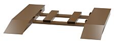Vestil Swr-Cpl-18-6-84 Steel Wheel Risers With Pick-Up Loop 84 In. X 18 In. X 6-1/4 In. 40,000 Lb. Capacity Brown