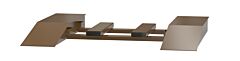 Vestil Swr-Cpl-18-8-72 Steel Wheel Risers With Pick-Up Loop 72 In. X 18 In. X 8-1/4 In. 40,000 Lb. Capacity Brown