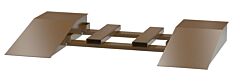 Vestil Swr-Cpl-24-10-60 Steel Wheel Risers With Pick-Up Loop 60 In. X 24 In. X 10-1/4 In. 40,000 Lb. Capacity Brown