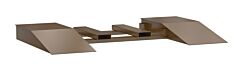 Vestil Swr-Cpl-24-8-60 Steel Wheel Risers With Pick-Up Loop 60 In. X 24 In. X 8-1/4 In. 40,000 Lb. Capacity Brown